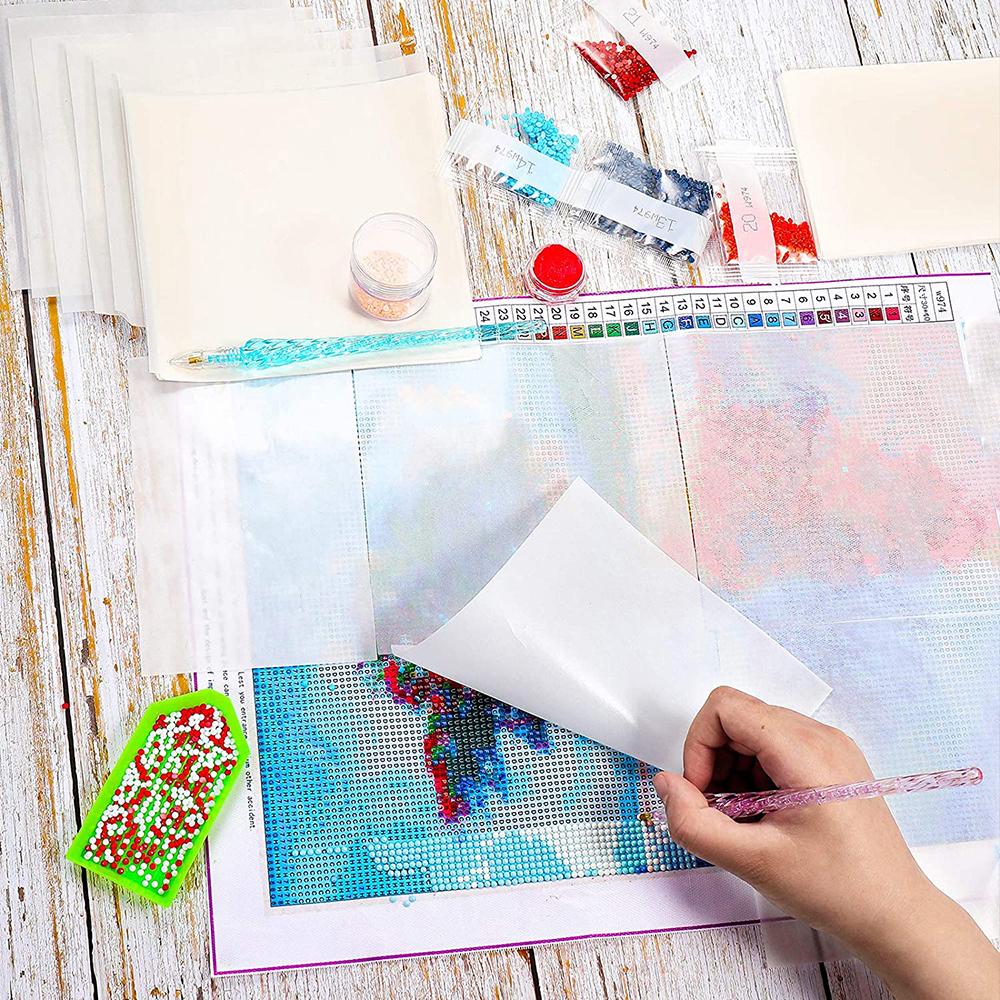 10/20/50pcs DIY Diamond Painting Release Paper, Diamond Painting Cover, Double-Sided Non-Stick Replacement Paper