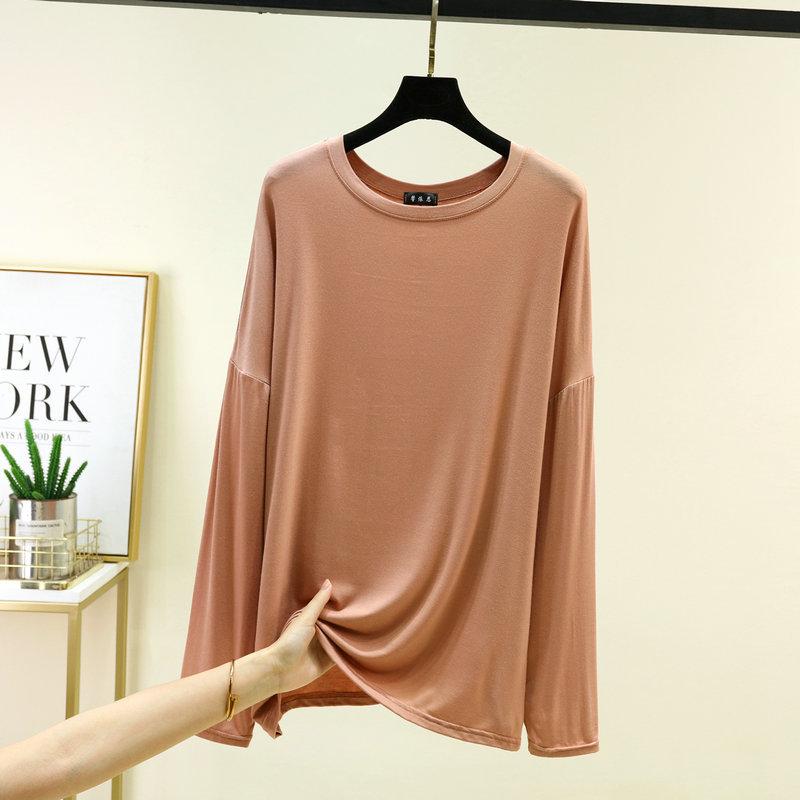 Summer Women's Batwing Long Sleeve T-Shirt Thin O Neck Loose Fit Tshirts Air Conditioner Shirt Casual Sun Protection Tee Tops