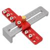 Cabinet Hardware Jig Adjustable Drawer Door Handle Template Tool Drill Guide Punch Locator with 2 Clamp