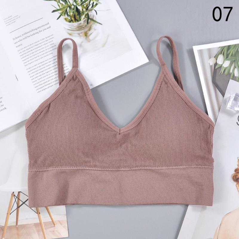 Ženy Sexy topy na špagety na ramienka Dámske Streetwear Bez rukávov Camis Bezšvové Športové Spodné prádlo Tričko Podprsenka Bandeau Top Tielko