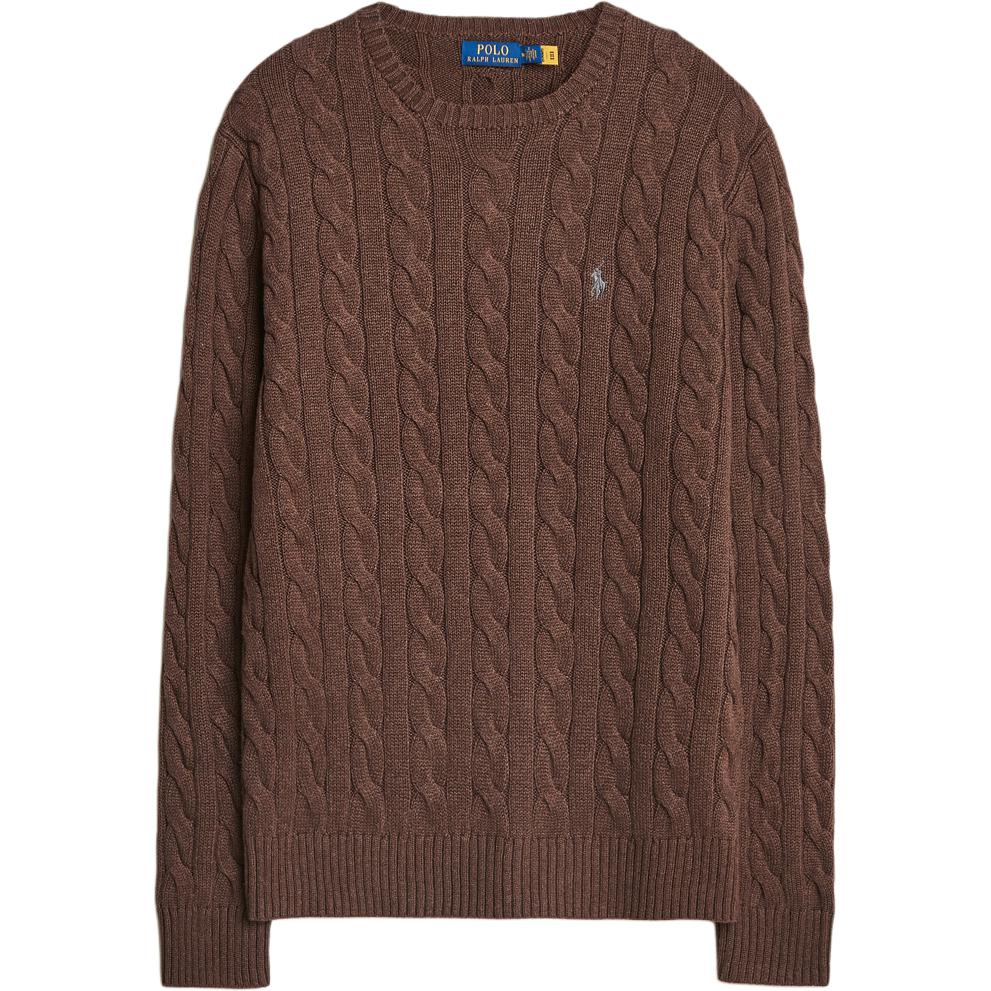 Polo Ralph Lauren Einfarbig Rundhals Langarm Pullover Herren Pullover Braun 710775885-512