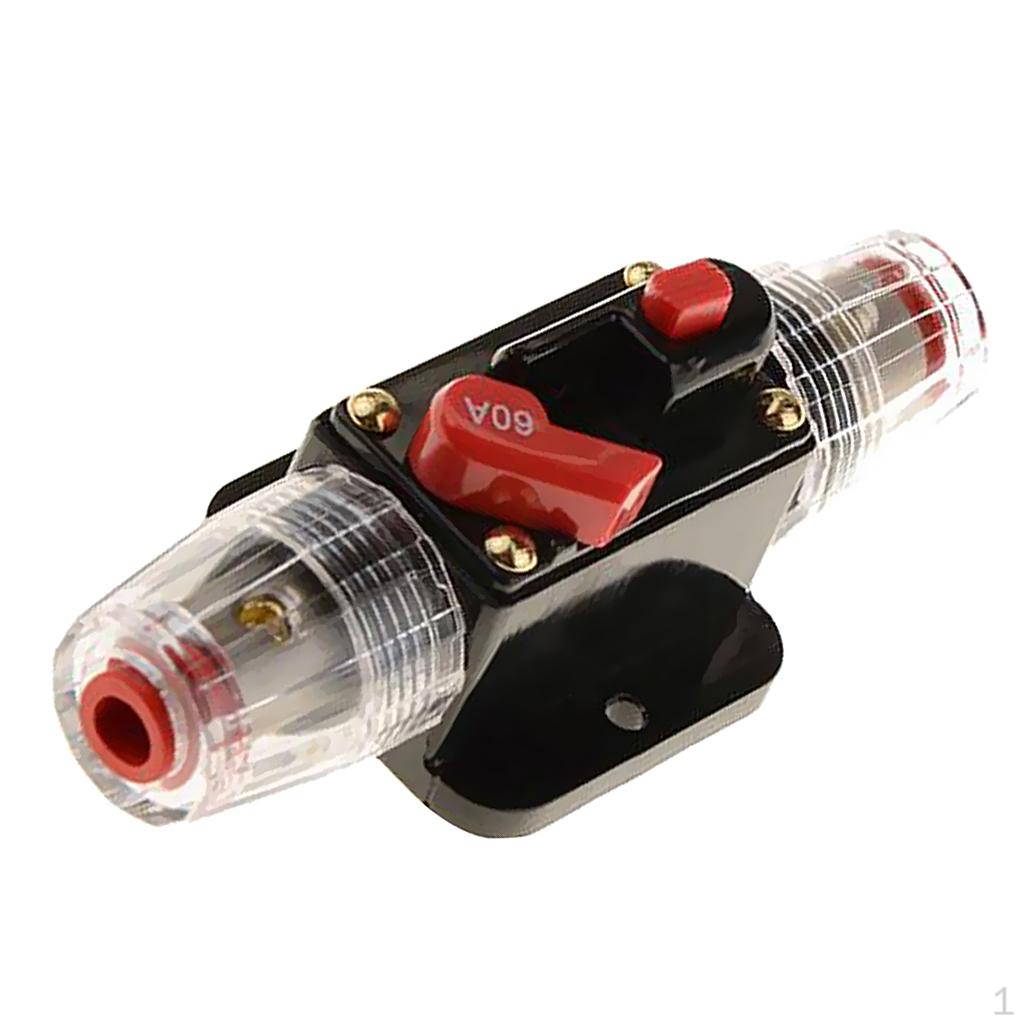 20-100A 12V DC Circuit Breaker for Car Audio Inline System - 60A