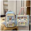 New fresh and sweet candy color bar junior high school students lightweight large capacity backpack
