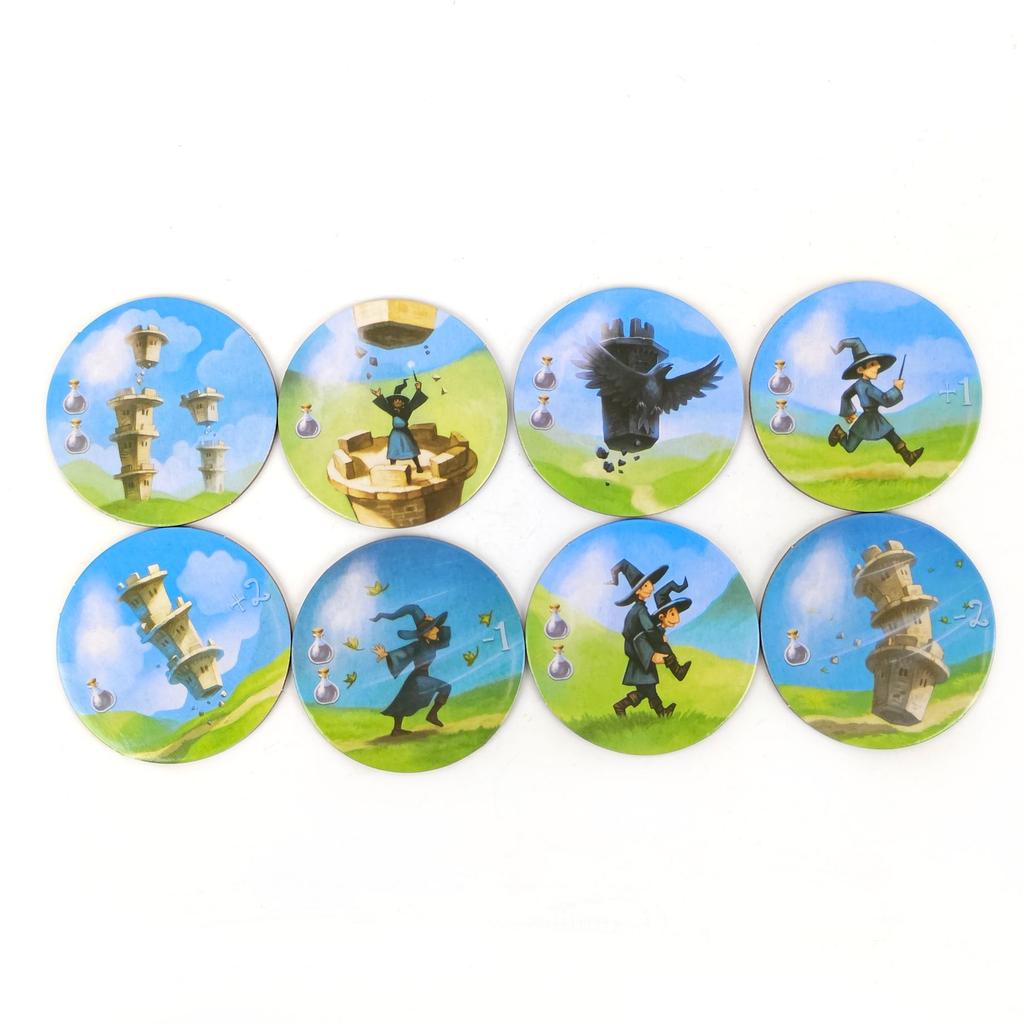 Wandering Towers Strategie-Brettspiel Fangen von Zauberern Bewegung Magische Zaubersprüche Familienspiele für 1-6 Spieler