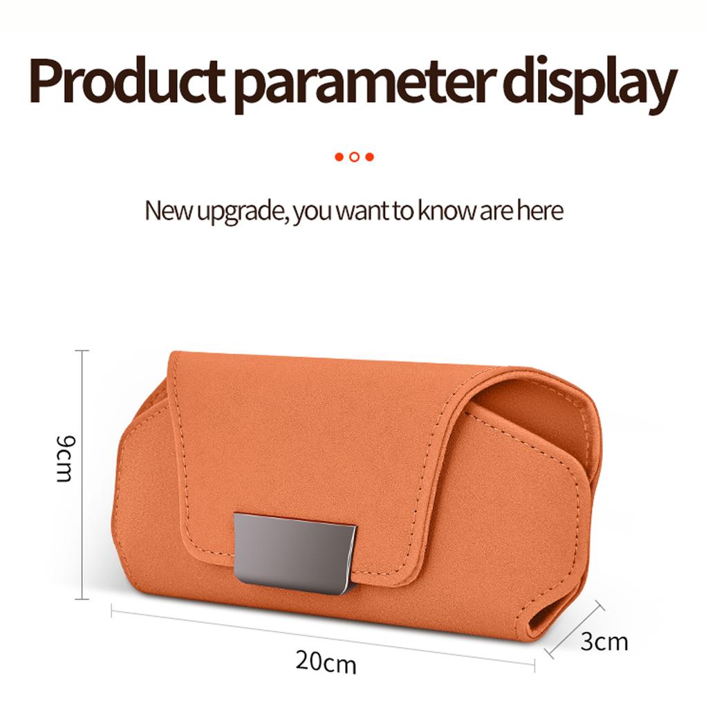 Magnetic Car Sunglasses Case Sun Visor Glasses Holder Car Premium Suede Glasses Holder Auto Sunglasses Clip Card Ticket Holder