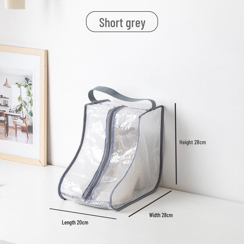 Transparent Moisture-Proof Shoe Dust Cover for Long and Short Boots