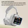 Head-mounted Touch Screen Earphones Digital Display Screen Noise Cancellation Casque Bluetooth Headphones