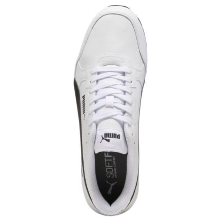 New PUMA St Runner Slip Resistant Low Top Casual Shoes Unisex White Black 399068-02