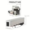 2in1 European Trailer + Boxcar Urban Traffic Logistics Transport Vehicle Building Blocks Set - Truck Trailer Collectible