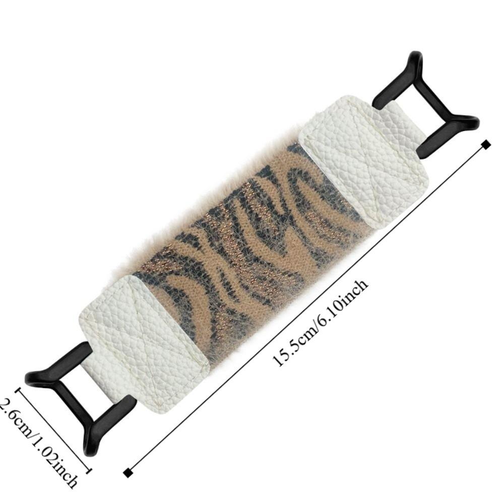 Leopard Print Tablet Hand Strap PU Leather Elastic Finger Grip Holder for Kindle/Kobo/Voyaga/Lenovo/Sony 6-8