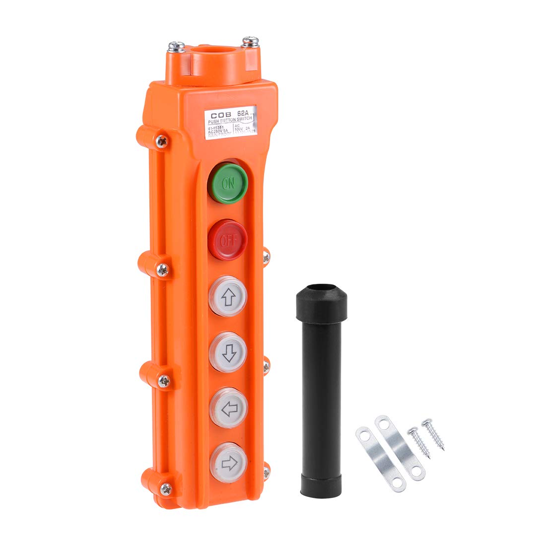 

uxcell Rainproof Hoist Crane Pendant Control Station Push Button Switch UP COB-62A
