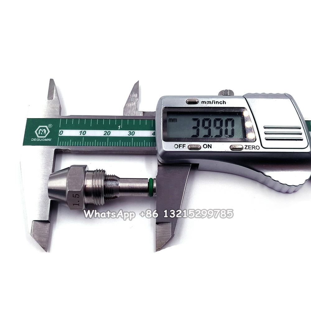 Waste Oil Burner Nozzle Steel Siphon Cone Spray Jet Diesel Heavy Oil Injection Air Atomizing Nozzle Boiler Combustion Nozzle