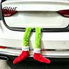 Festlicher Kaminsims Hängender Schmuck 2 Stück Weihnachten Grüner Elf Auto Bein Dekoration, Plüsch Langes Haar Büro Feiertagsparty Dekor für Zuhause Baum Dekor, Lustig