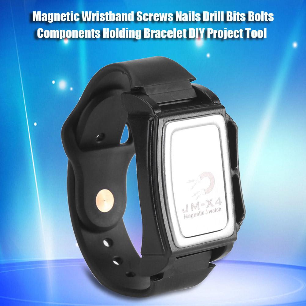 Magnetic Wristband, Screw Holder Magnetic Bracelet for Projects   Fit for Nails Screws   Drill Bits