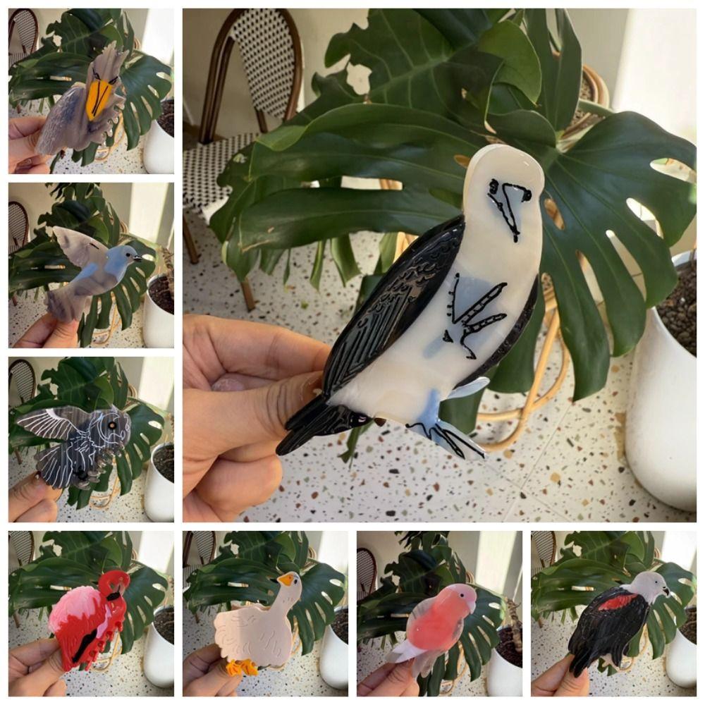 

Eco-Friendly Birds Hair Claw Cute Headwear New Headrope Blue Grey Bird