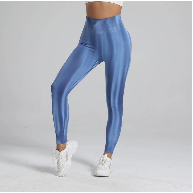 Fashion Tie-Dyed Abdominal-Shaping High Waist Outer Wear Autumn Fitness Pants