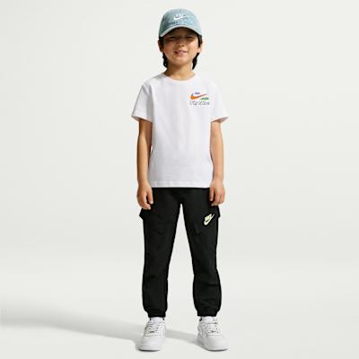 Unisex Nike Kids T Shirts Crew Neck Moderate Stretch