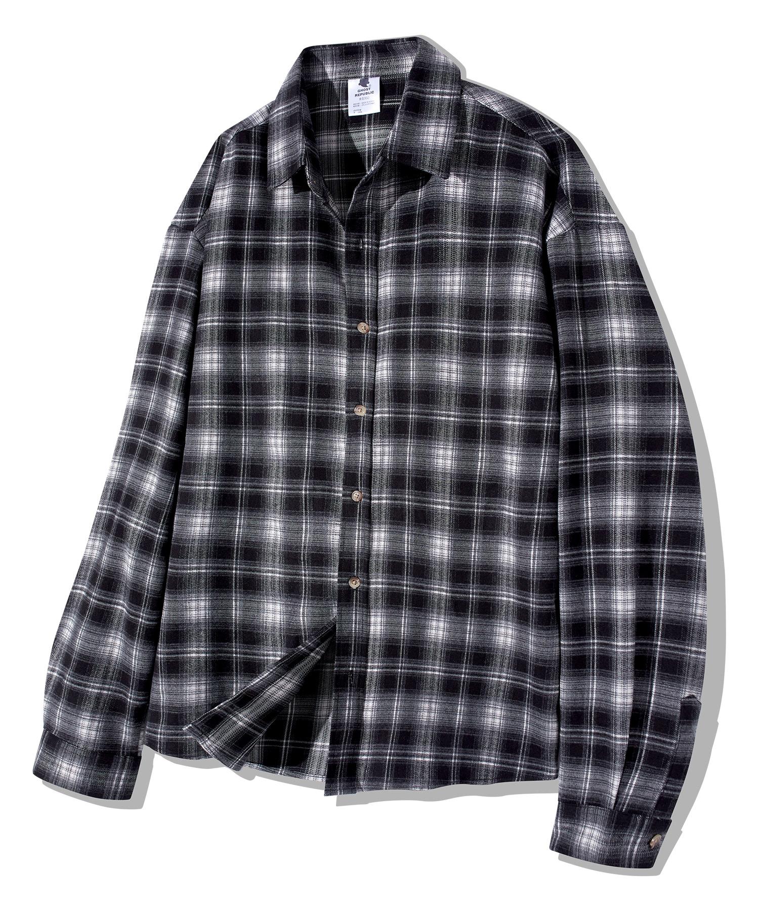 Свободная рубашка в клетку Глен check Ghost Republic Gls-709 Black/L