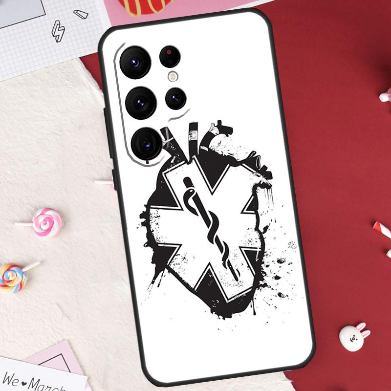 Emergency Medical Star of Life Case For Samsung Galaxy S26 Ultra S23 S22 S21 S20 S24 S25 Ultra S10 Plus S25 FE Cover Shell