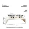 Elevated Pet Feeder Raised Stand With Double Stainless Steel Food Water Bowls For Small Medium Large Dogs Cats