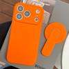 2 IN 1 Liquid Silicone Grip Holder Soft Shockproof Case for Apple iPhone 17 Air 16 Plus 15 14 13 12 Pro Max 11 For Magsafe Cover