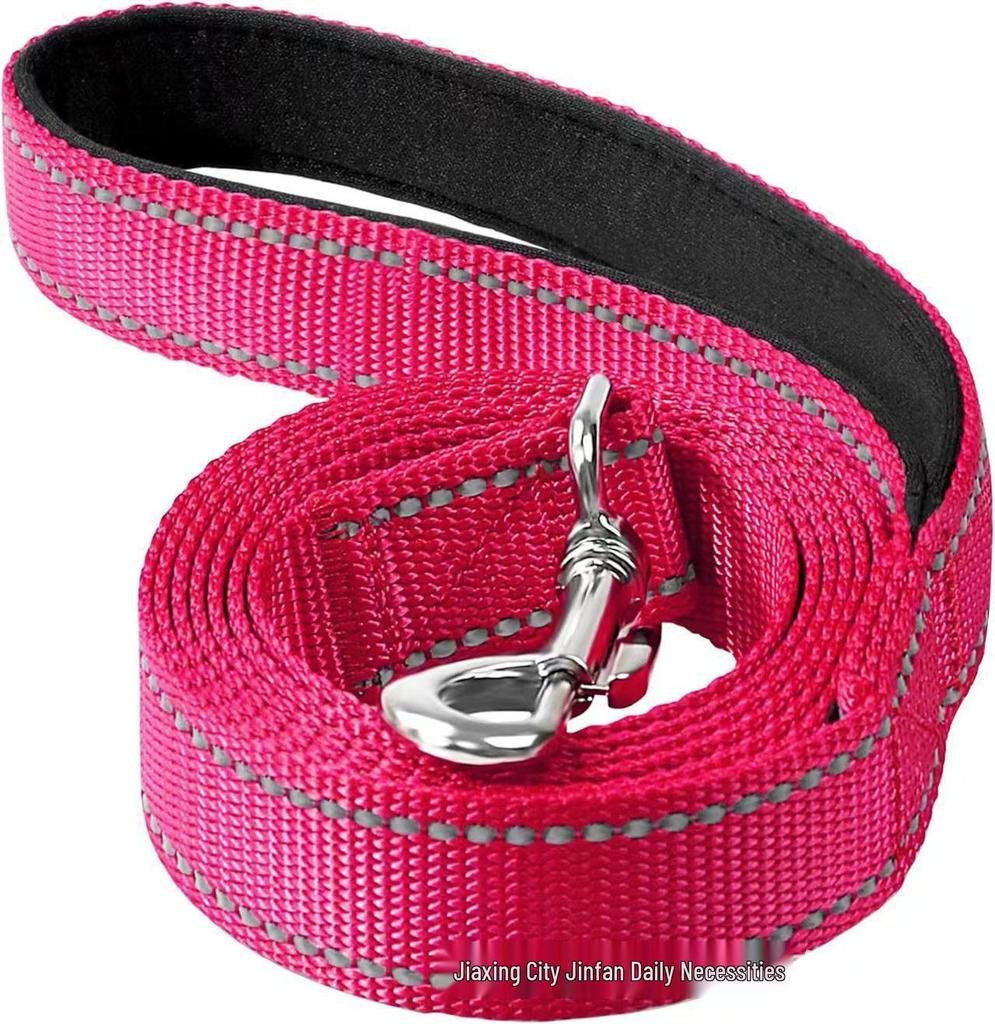 Reflective Anti-Jerk Medium Dog Training Leash with Hand Protector