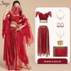 Conjunto de Fantasia Cosplay de Halloween da Princesa Jasmine para Mulheres