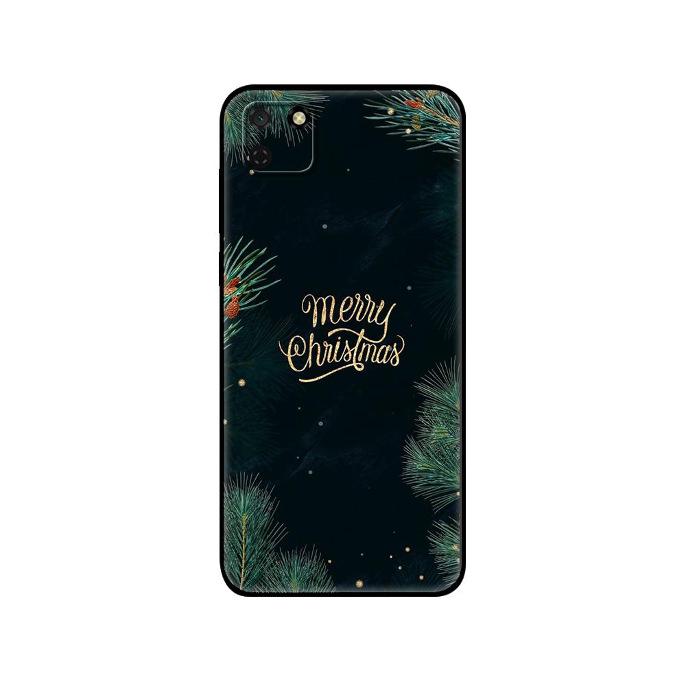 

Черный ТПУ чехол для Huawei Y9S Y6S Y8S Y5P Y7P Y8P Чехол для Huawei Y5 lite Prime 2018 Y6 2019 Чехол Рождественский подарок Санта huawei Y6 2019