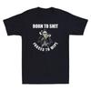 Skeleton Born To Shyt Forced To Wipe Funny Sarcastic Quote Vintage Men's T-Shirt