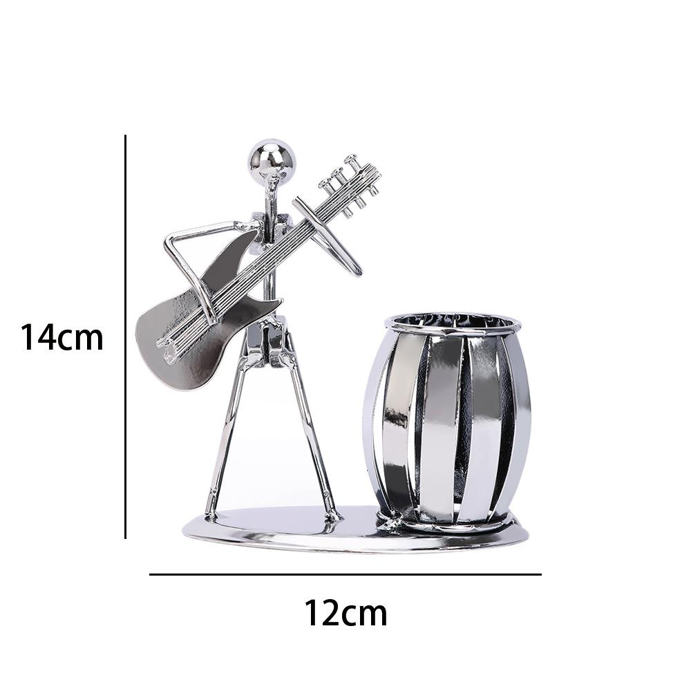 Metal Pencil Pot Pen Holder Vase Desk Tidy School Office Container Organizer Stationery Supplies