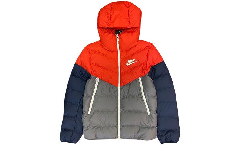 Nike Down Jackets Men s Red Blue Multicolor Hooded Moderate Other CU0226-634 L