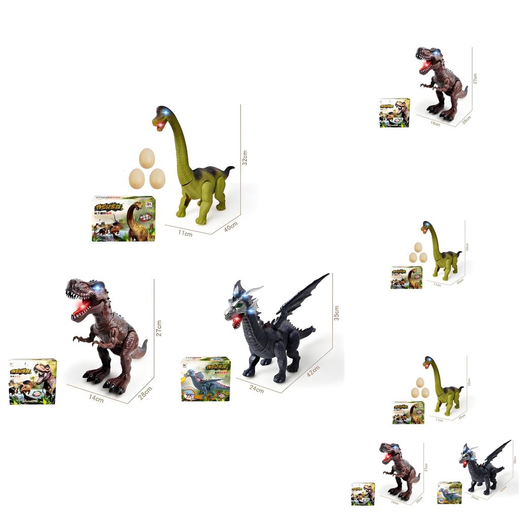 Childrens Dinosaur Toy Model With Lights For Development And Interactive Play