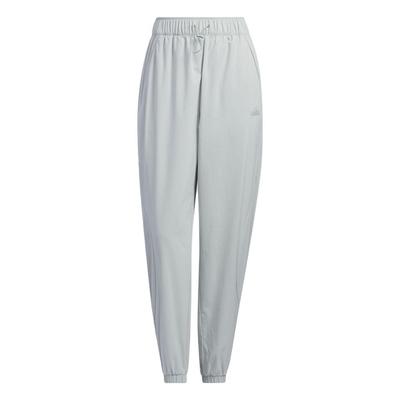 Breathable Mid-Rise Drawstring Casual Pants Women Bottoms Light-Blue IP7080