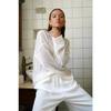 BITCED Moda Donna Casual Tinta Unita Stampa Manica Lunga Girocollo Camicie & Bluse