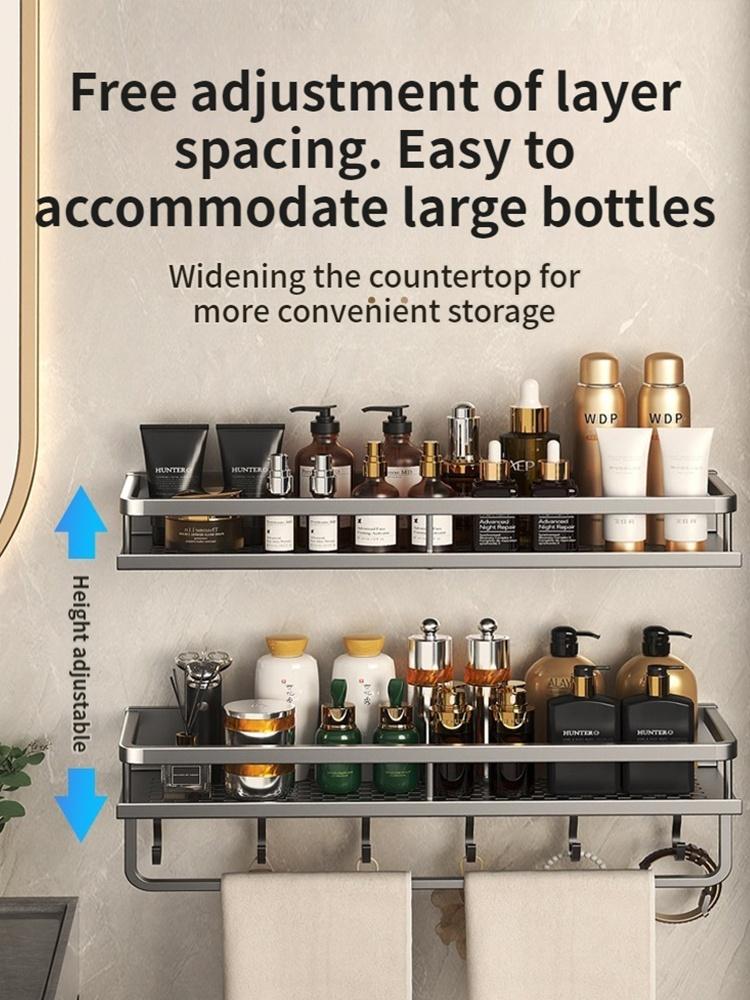 Bathroom Shampoo Shelves Hanger Shower Storage Rack Hanger Corner Shelf