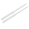 2pcs Makeup Foundation Spatula Professional Double Head Stainless Steel Cosmetic Mixing Makeup Spatula for Makeup Tool