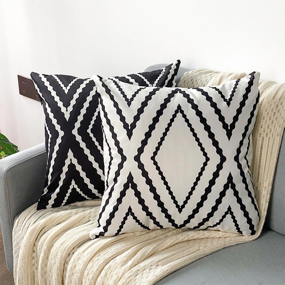 2 Pcs/set Coated Cotton Pillowcase Waterproof Oil proof Antifouling Simple Solid Color Pillow Cushion Cover