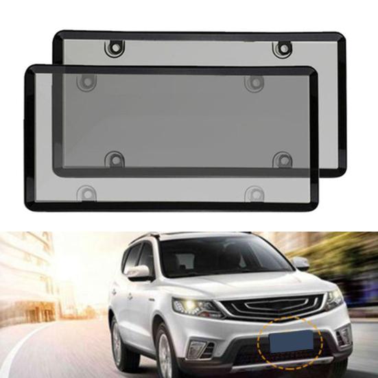 Transparent License Plate Holders with Screws UV Resistant Universal Fit