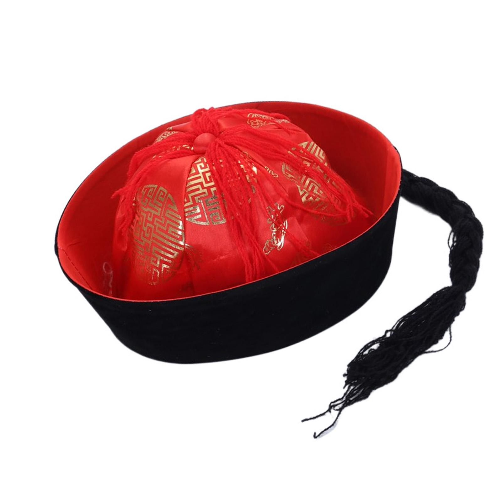 

Chinese Ancient Traditional Hat for Daily Wear and Dance Performances Eunuch Hat for Children Costume Parties No. 6 червоний