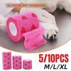 5/10PCS Rose Red Heart Dog Cat Medical Bandage Elastic Nonwovens Bandage Practical Beautiful Eco-friendly Elastoplast for Pets