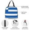 Griechische Flagge Nationale Flagge Griechenlands Isolierte Lunchtasche für Kinder Schul-Kühltasche Thermische Lebensmittelbox Tragbare Lunchboxen
