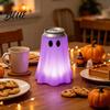 Creative Beverage Can Wrap 3D Printed Halloween Ghost Holder Glow‑in‑the‑Dark Soda Party Table Decor Cup Cover Cute Tabletop for Supplies