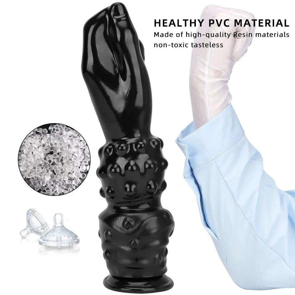 PVC-Dildo-Masturbator, Anal-Plug, Fisting-Requisite, Sex-Spielzeug für Erwachsene, Strap-on-Hahn, großer Schwanz, realistischer Penis, Sklave, BDSM