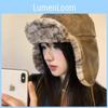 Trendy And Warm Korean Autumn Winter Ear Protection Pu Leather Russian Hat For Women