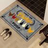 Humorous Chicken Poop Door Mat - Non-Slip Hen Rooster Print Entryway Rug Farm Animal Lover Gift Decorative Indoor Floor Mat