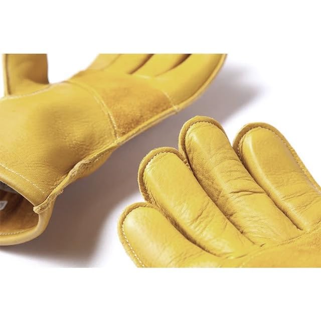 GripSwany Heritage Glove Leather Made In Size M G-1 Gloves, Japan, Yellow, (24cm)
