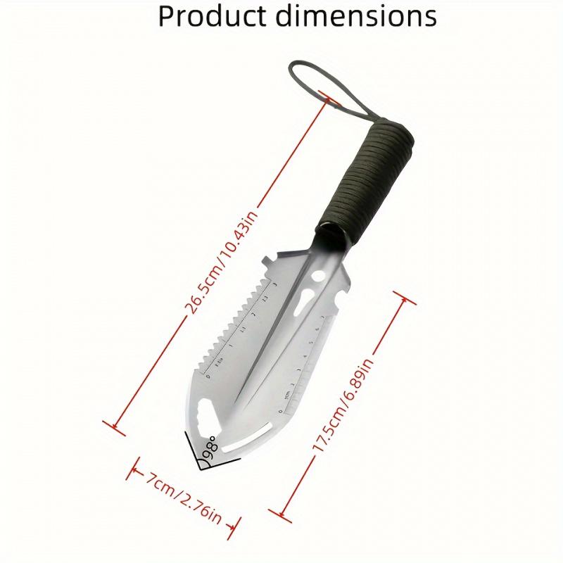 Mini Stainless Steel Trouser-multifunctional Garden Shovel with Ergonomic Handle-portable, Very Suitable for Outdoor Camping