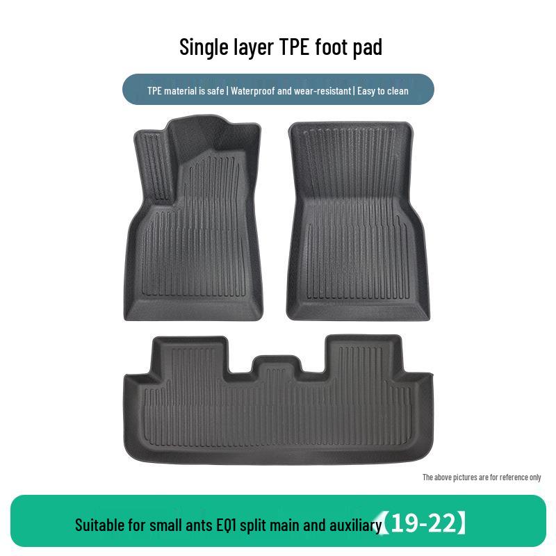 TPE Rubber Floor Mats Set for Chery Little Ant EQ1 (2019-2022)