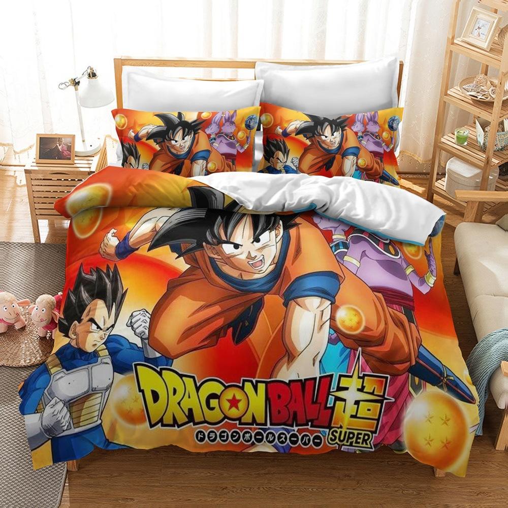 Digital Printing Bedding Kit, Dragon Ball Series Size Three-Piece Set