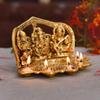 Laxmi Ganesh Saraswati Idol Diya Oil Lamp Deepak - Metal Lakshmi Ganesha Showpiece Statue - Traditional Diya for Diwali Puja